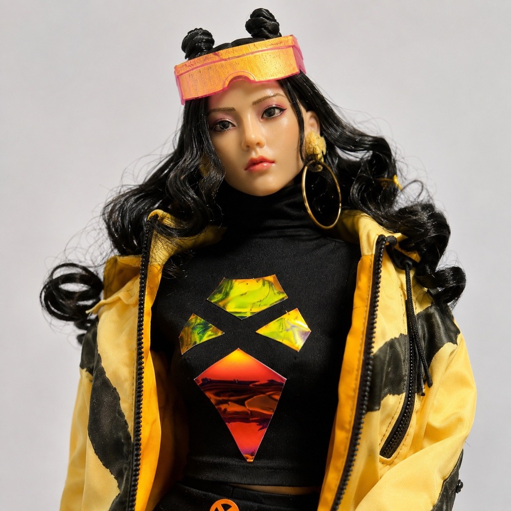 Custom Jubilee Inspired 1/6 Scale Female Figure X-Men Streetwear OOAK